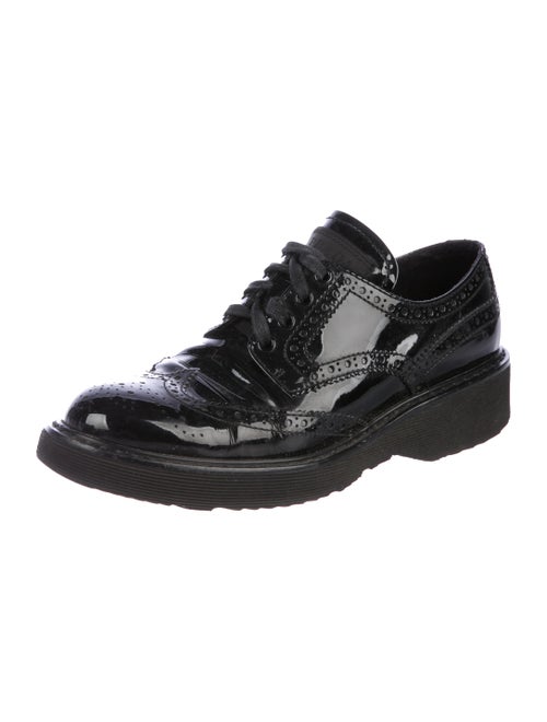 PRADA Brogue Patent Leather Oxfords Shoes 38 UK 5 US 8 ladies