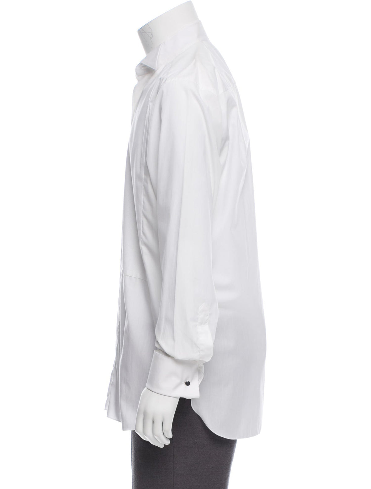 DIOR TUXEDO SHIRT LONG SLEEVE BUTTON-UP FRENCH CUFF 44 17 1/2" Men