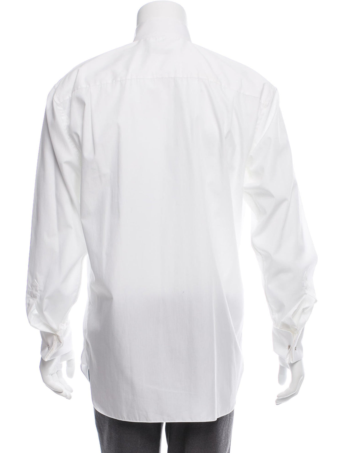 DIOR TUXEDO SHIRT LONG SLEEVE BUTTON-UP FRENCH CUFF 44 17 1/2" Men