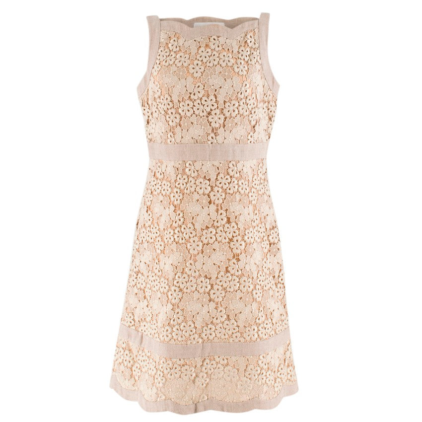 Valentino Cotton-blend broderie anglaise and linen Dress Elegant Ladie –  Afashionistastore