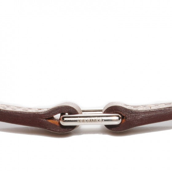 HERMES Swift Micro Rivale Bracelet Small Etoupe Palladium Size S Small ladies