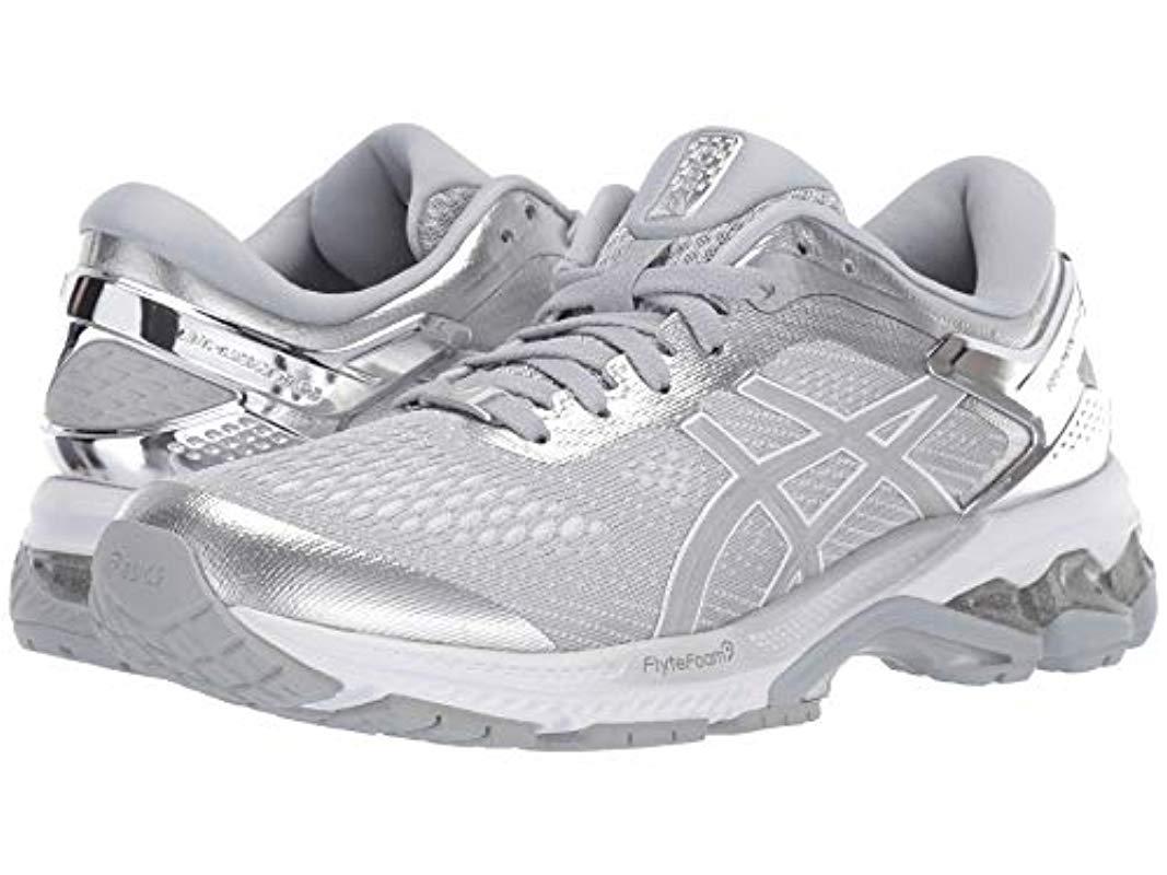 Asics GEL-KAYANO 26 PLATINUM METALLIC SILVER TRAINERS SIZE 40 US 8.5 UK 6.5 ladies