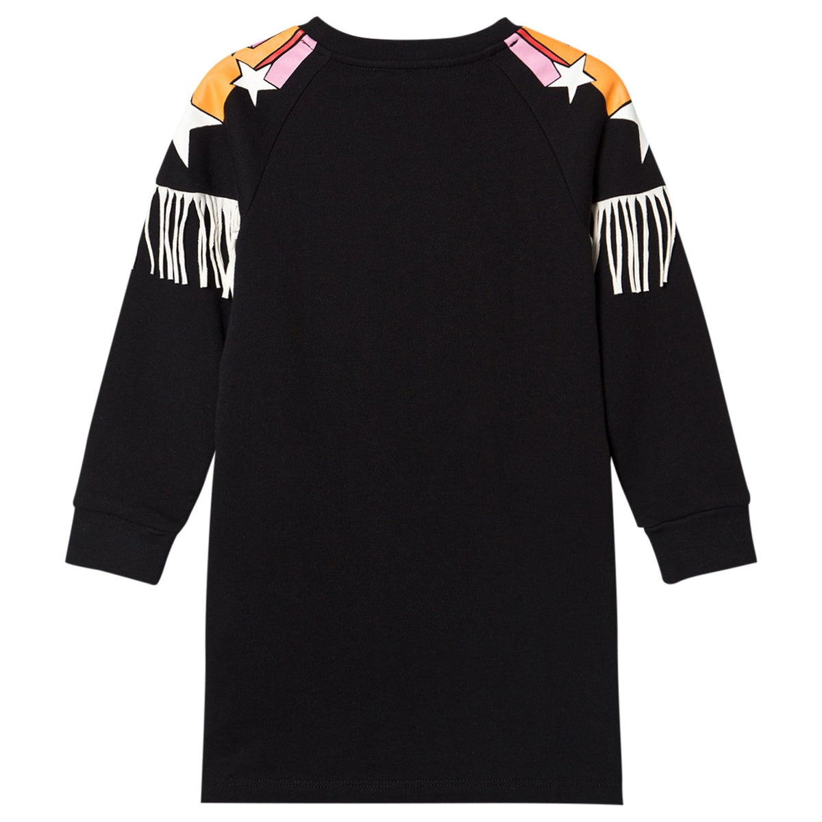 Stella McCartney KIDS Girls' Stars & Fringe Fleece Dress Black Size 6 years children