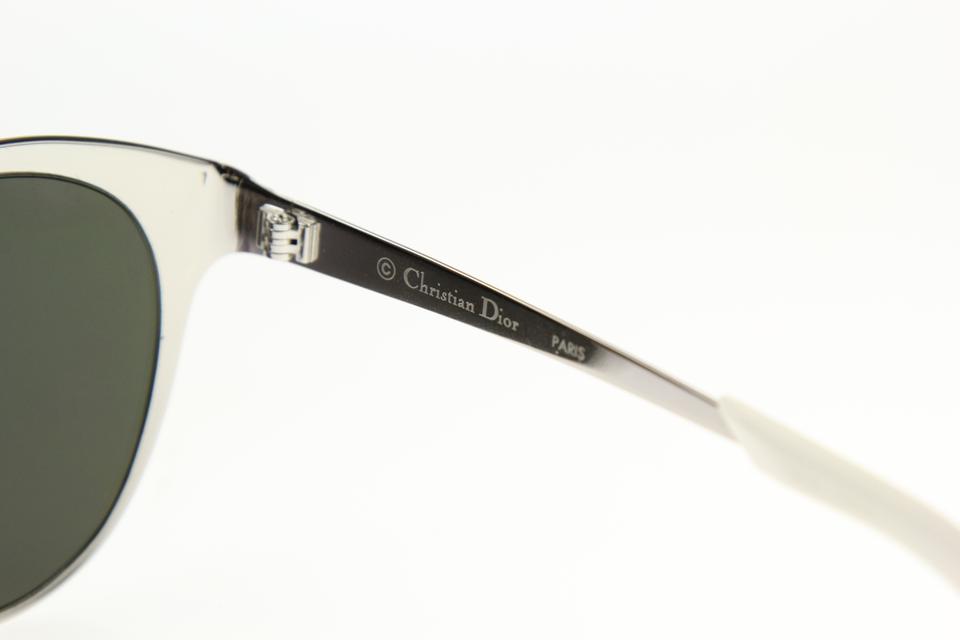 CHRISTIAN DIOR UNIQUE Palladium Cat Eye Metal Limited Edition Mirror Sunglasses ladies