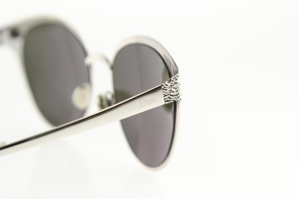 CHRISTIAN DIOR UNIQUE Palladium Cat Eye Metal Limited Edition Mirror Sunglasses ladies