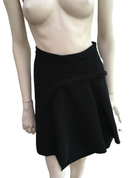 CARVEN ASYMMETRIC BLACK EMBELLISHED SKIRT SIZE F 34 ladies