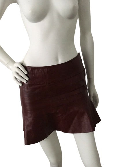 Ateen Brazil Faux Leather Mini Skirt 38 S Small ladies
