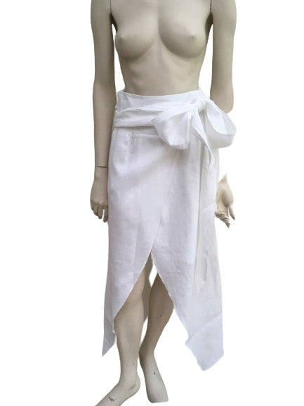 KAGE white linen skirt Size S Small ladies