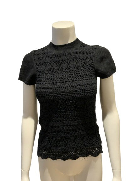 Cynthia Cynthia Steffe Crochet Top Sweater Knit Jumper Size XS ladies