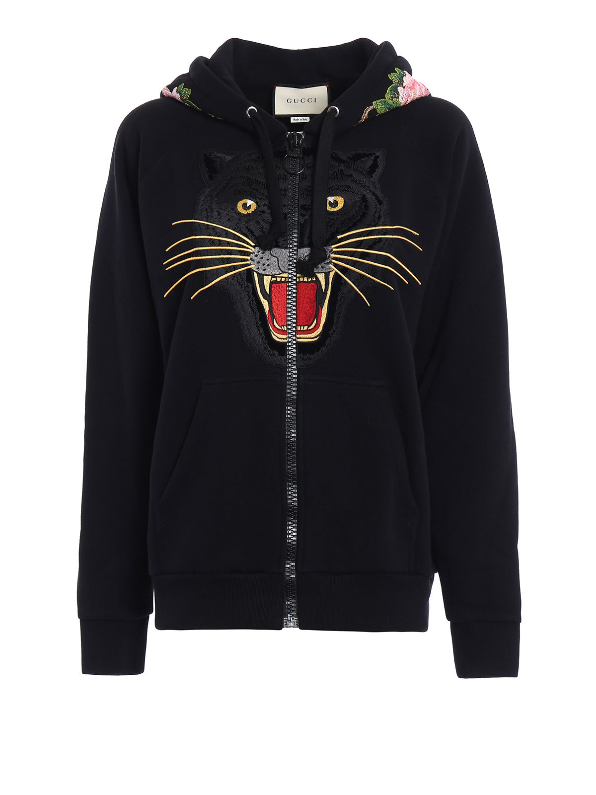 Unisex GUCCI LIMITED EDITIN Tiger Embroidered Patch Zip-up hoodie SIZE S Small ladies
