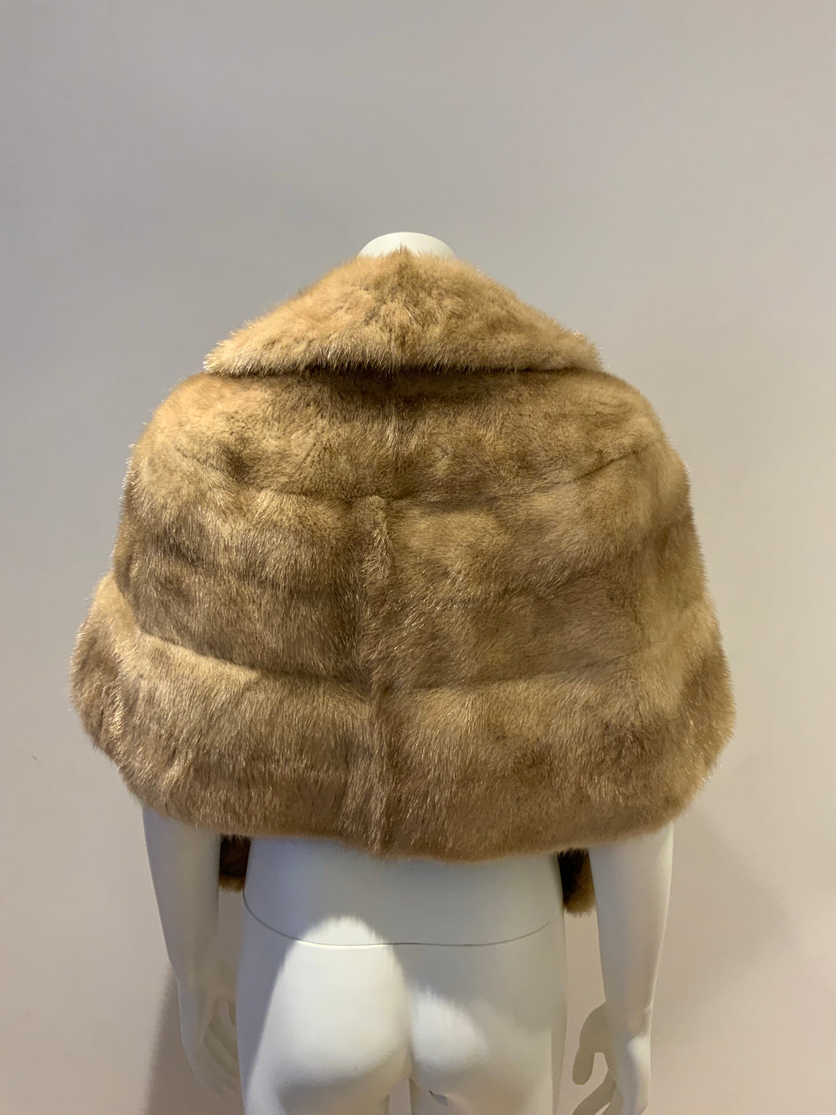 Gittelman's Sons Vintage Mink Fur Stole Cape Shawl Honey Blonde Fur Stole ladies