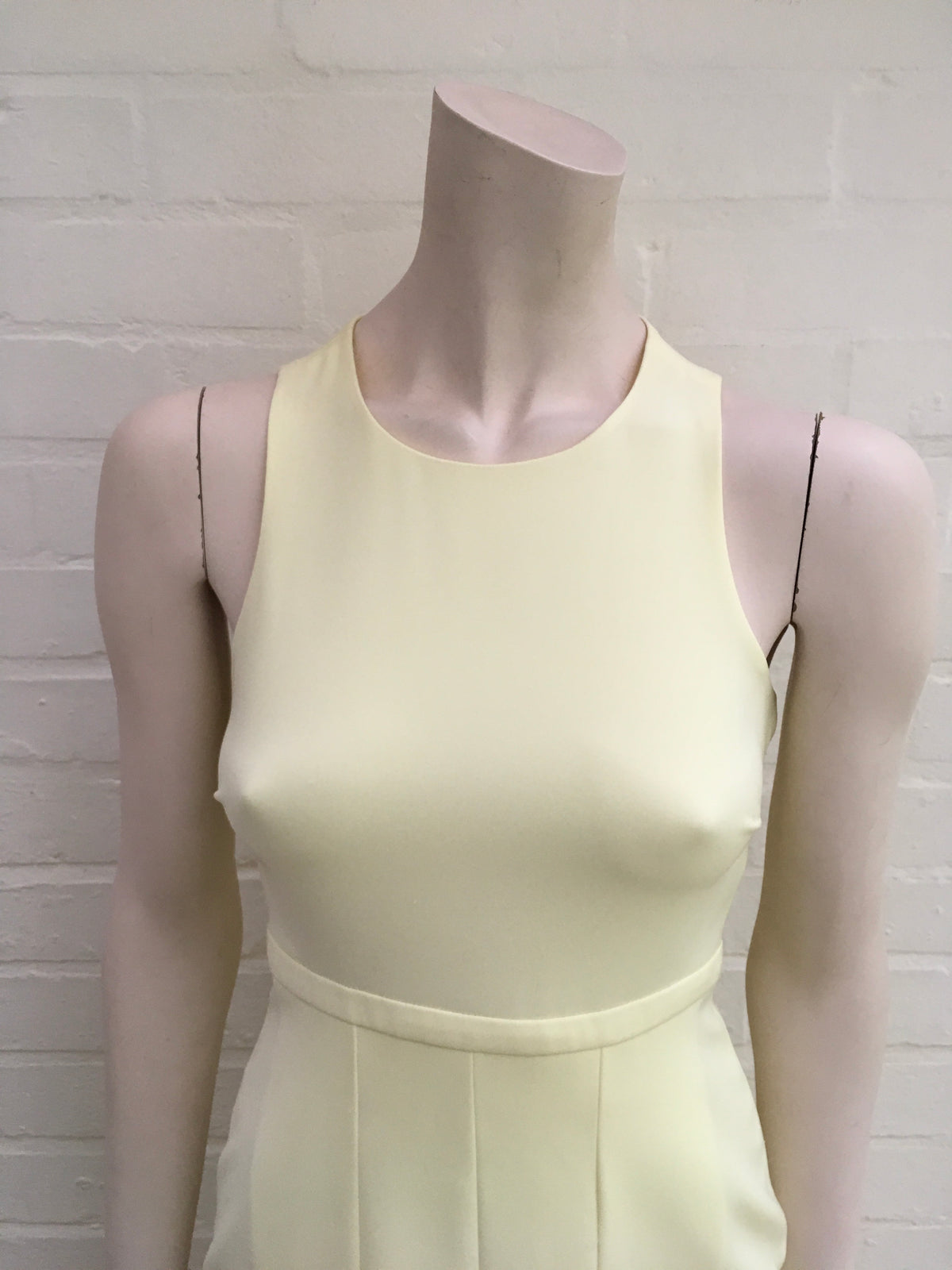 GUCCI Women's Pleated yellow cady dress Size I 36 UK 4 US 0 XXS Ladies