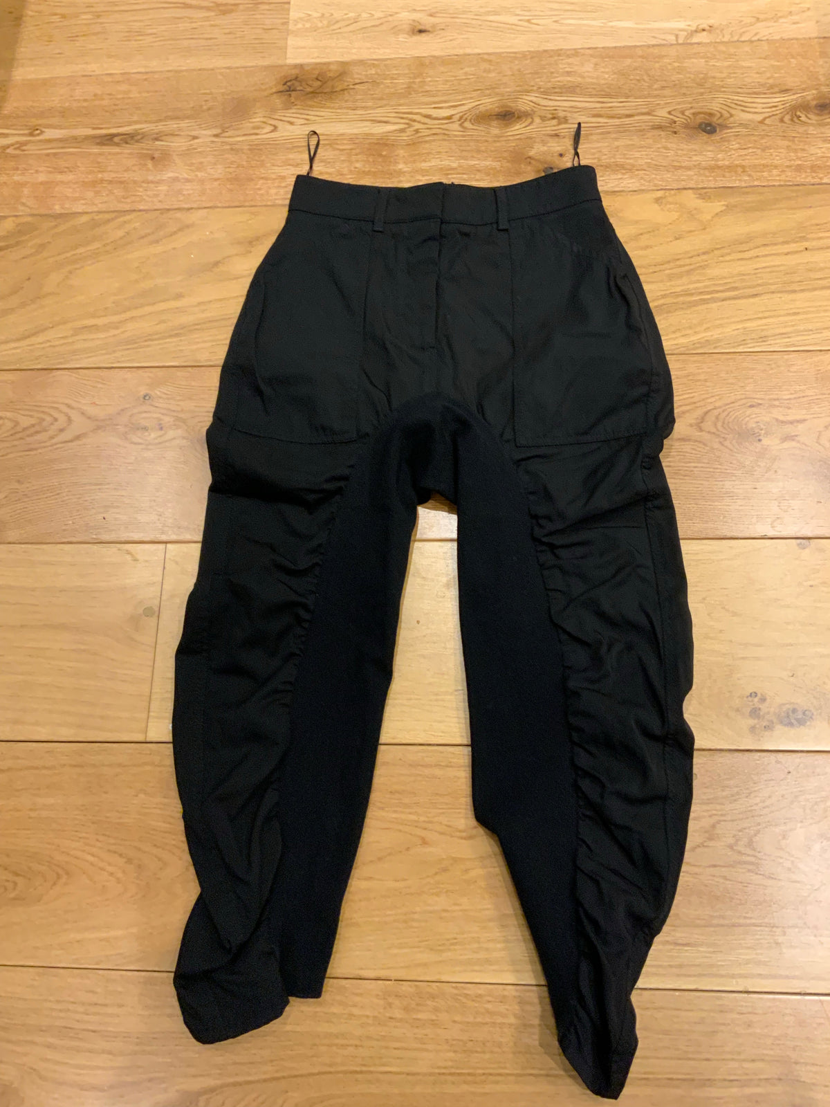 Stella McCartney Tina ruched-leg cropped trousers pants Size I 34 UK 4 US 0 ladies