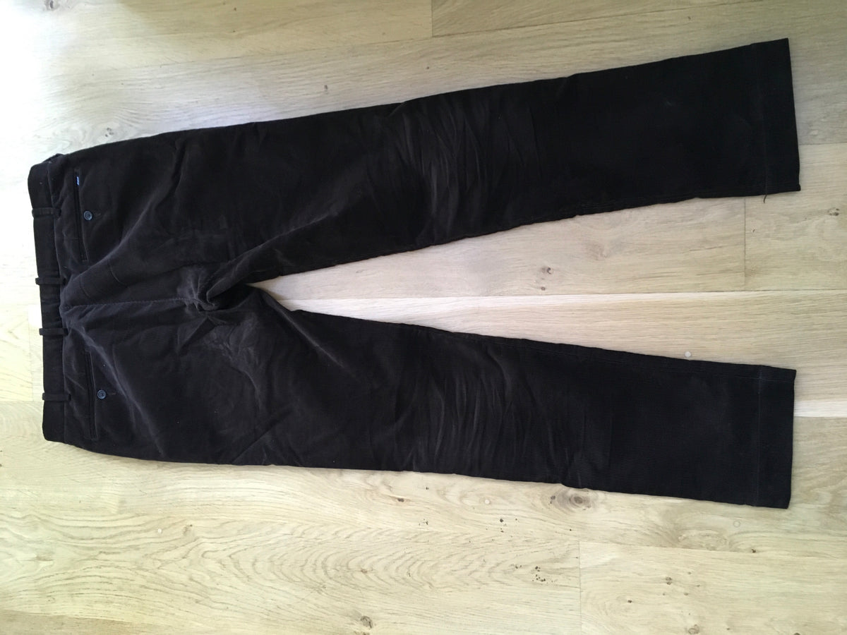 Ralph Lauren Polo Men's Brown Stretch Slim Fit Corduroy Pants Trousers Men