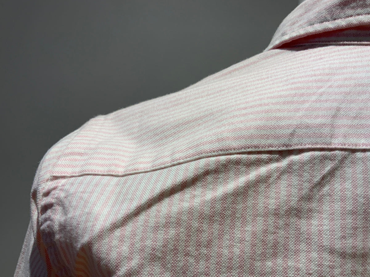 RALPH LAUREN Striped Pink Pony Slim Fit Shirt Size US 2 US 6 XS ladies