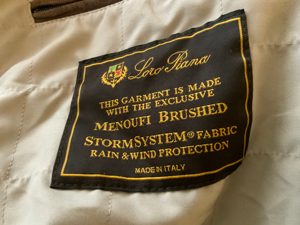 Loro Piana MENOUFI BRUSHED STORM SYSTEMS Hunter Coat Size L RRP £ 3,250.00 men