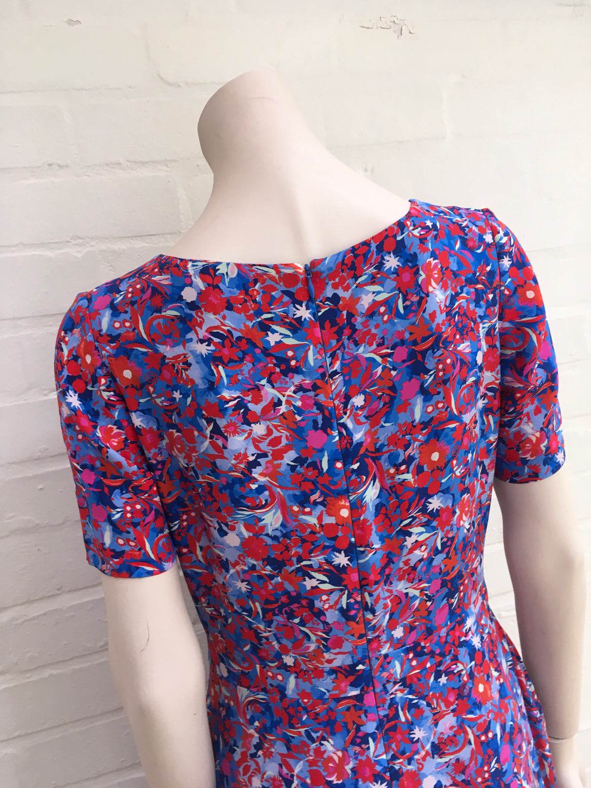 Saloni Floral Donna Printed Silk-crepe De Chine Dress Ladies