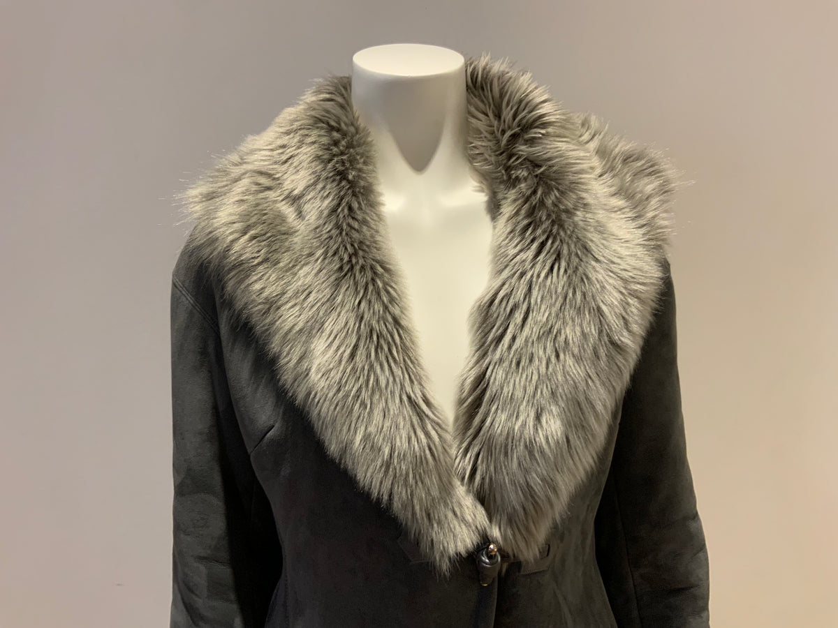 RALPH LAUREN Black Label Short Shearling Jacket Size US 4 UK 8 S small ladies