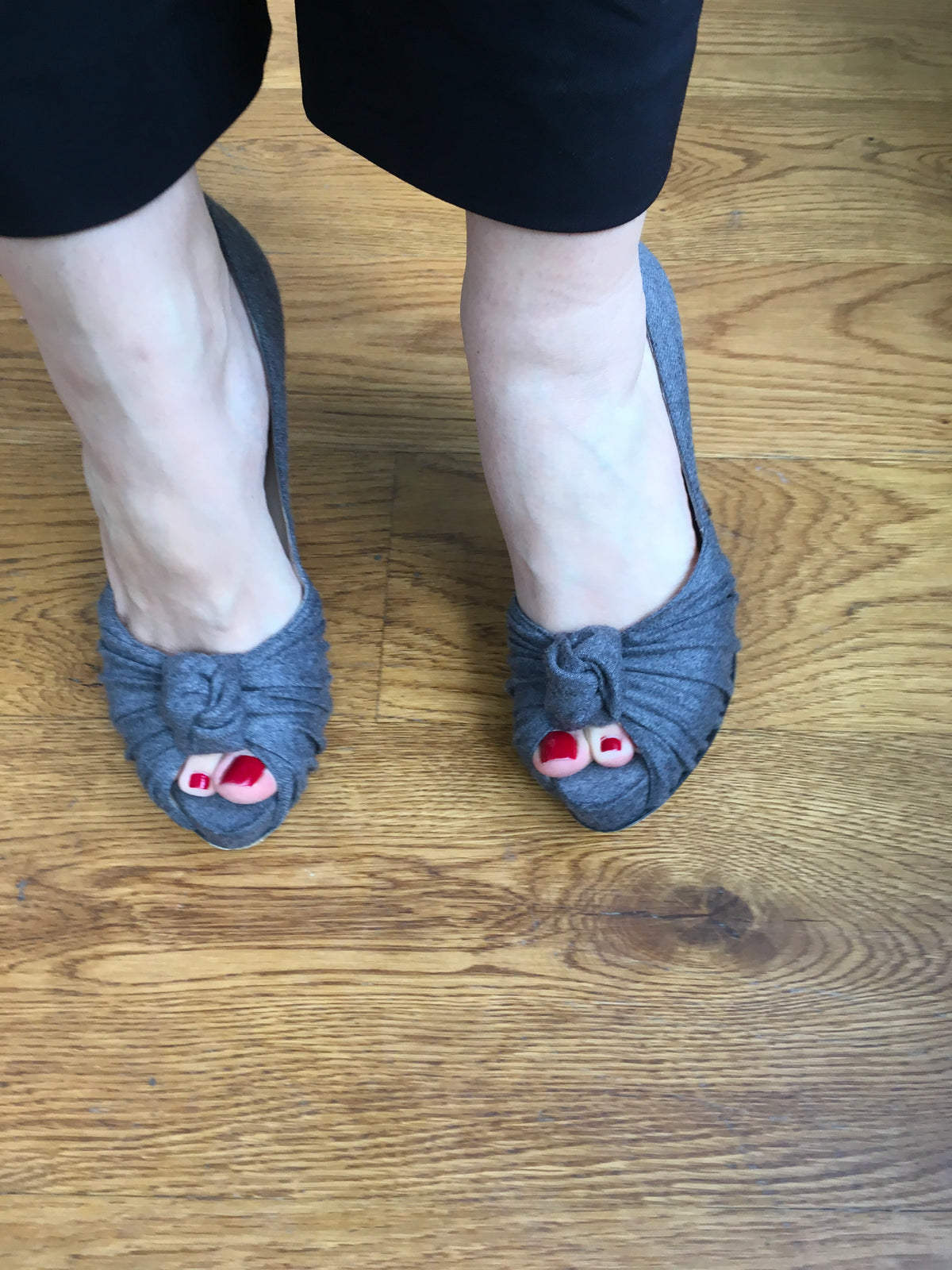 Christian Louboutin WOOL Lady Gres Knot Pumps Shoes Size 38 1/2 UK 5.5 US 8.5 Ladies