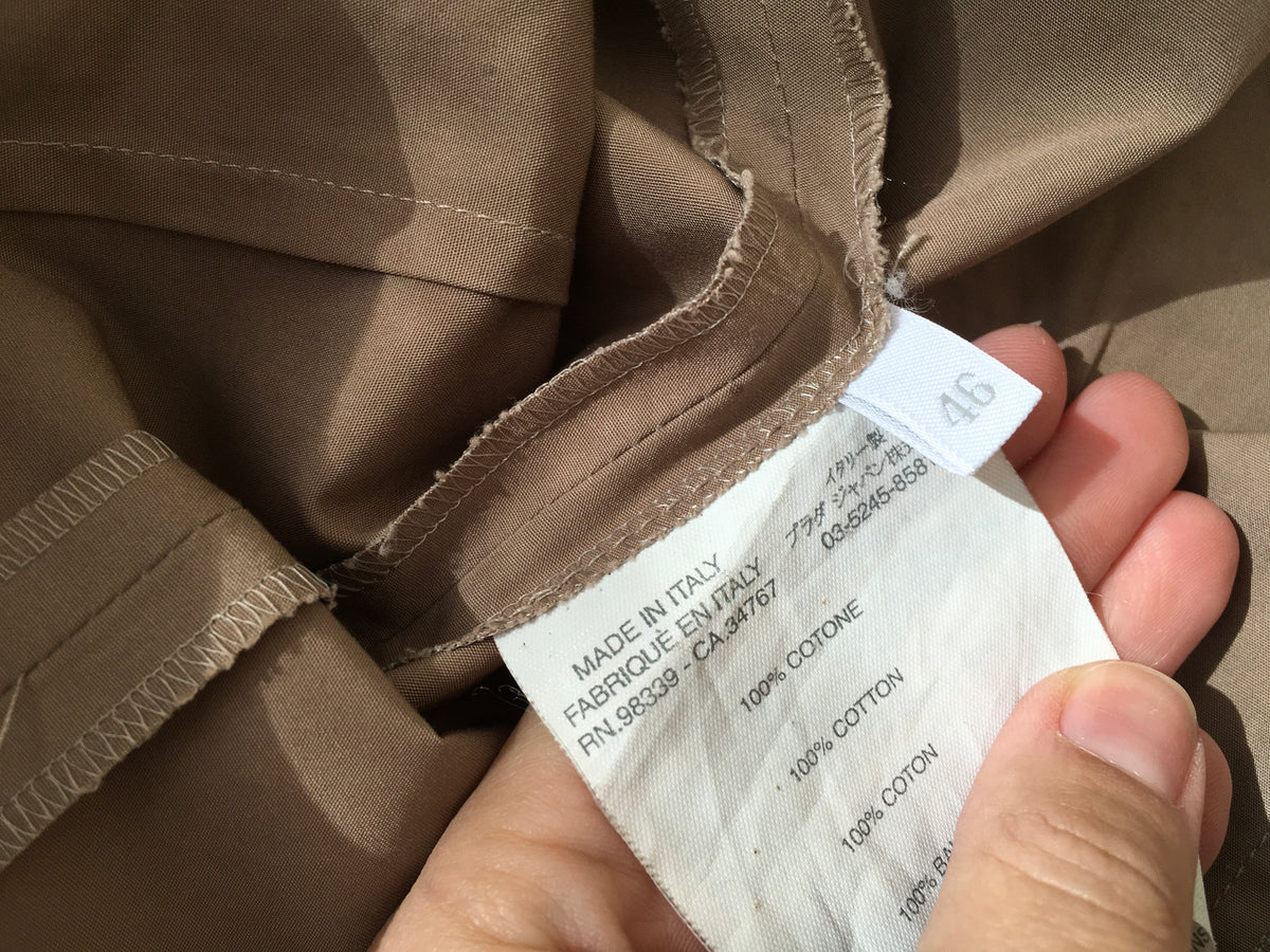 MIU MIU COTTON BEIGE BLAZER JACKET SIZE I 46 ladies