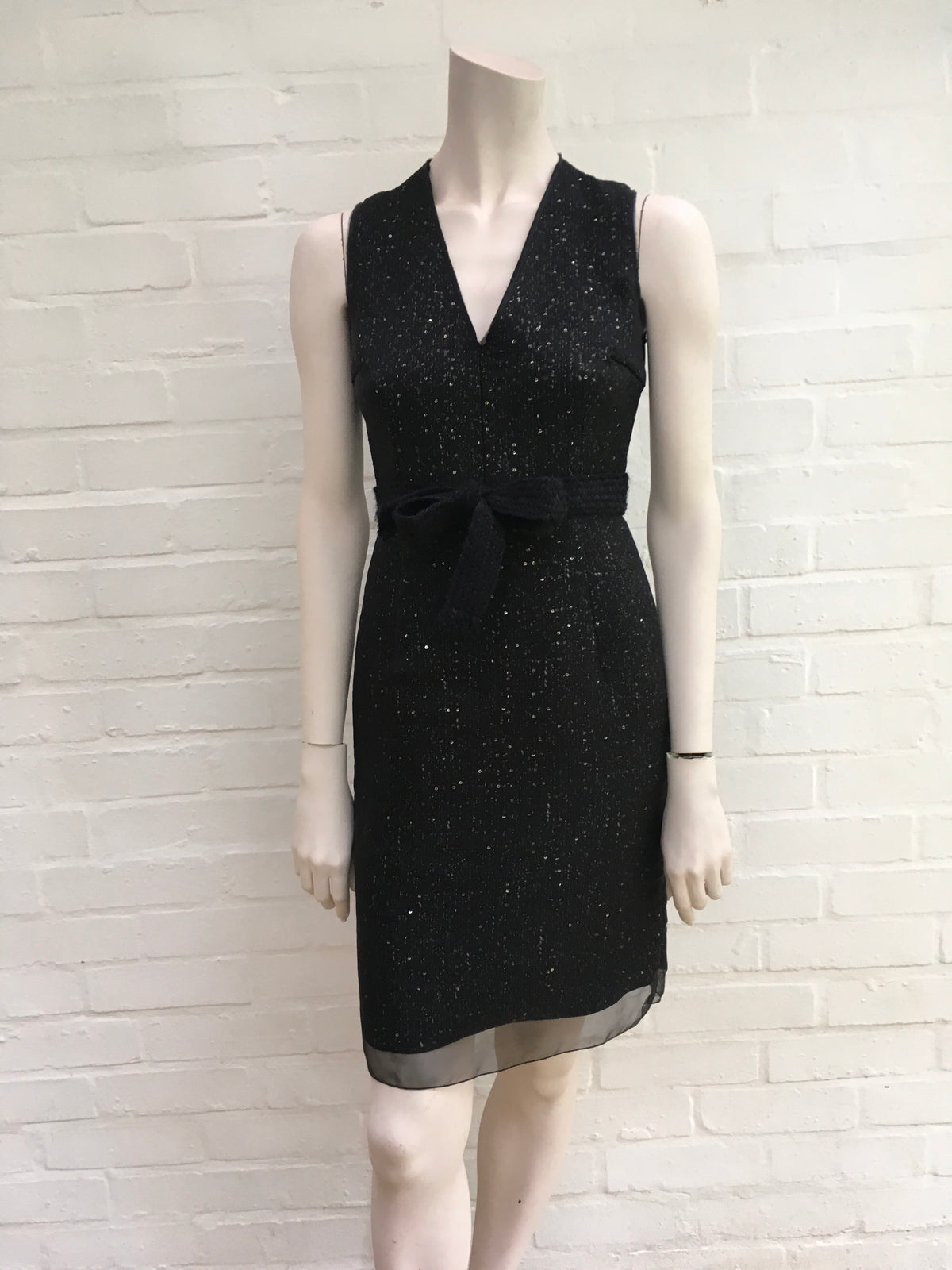 Giambattista Valli RUNAWAY Wool Sequins Shift Dress Size I 38 XXS Ladies