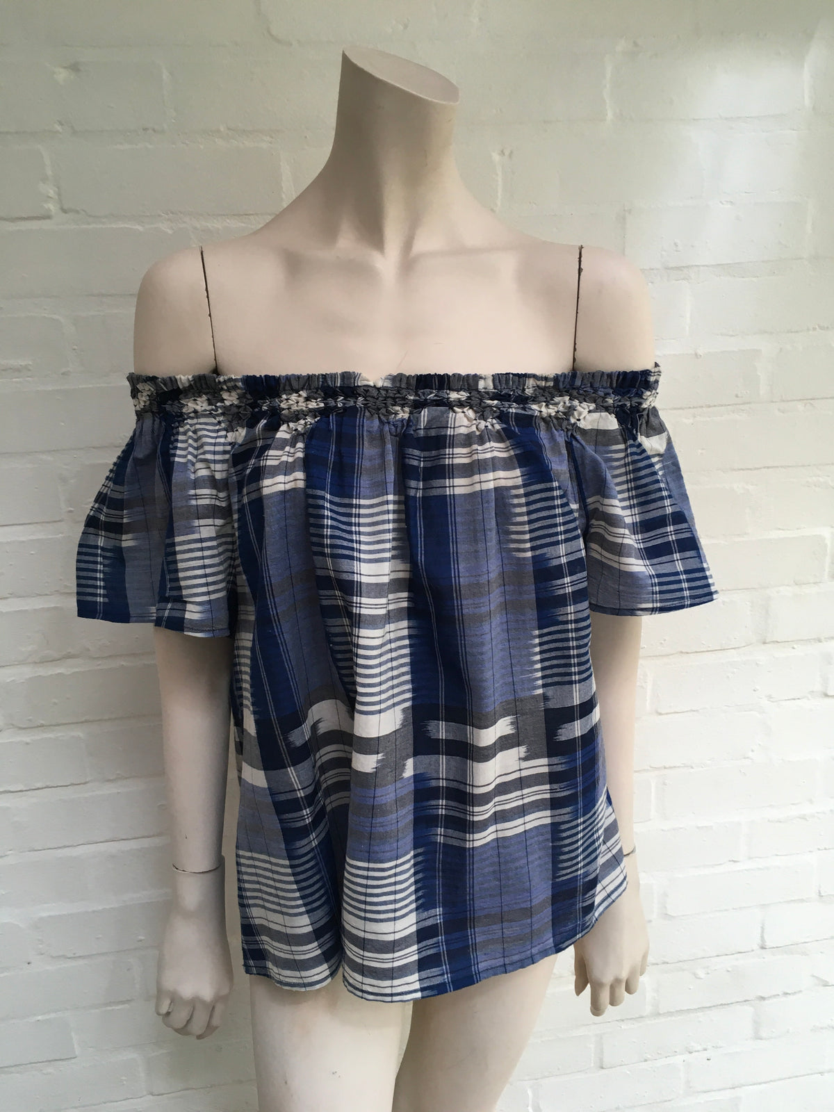 Ulla Johnson Amania Off The Shoulder Blouse Handmade in India US 4 Ladies