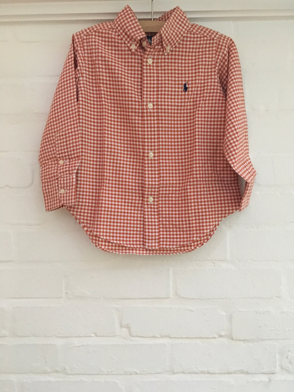 RALPH LAUREN BOYS' PLAID BUTTON-UP SHIRT 3 Years old Children