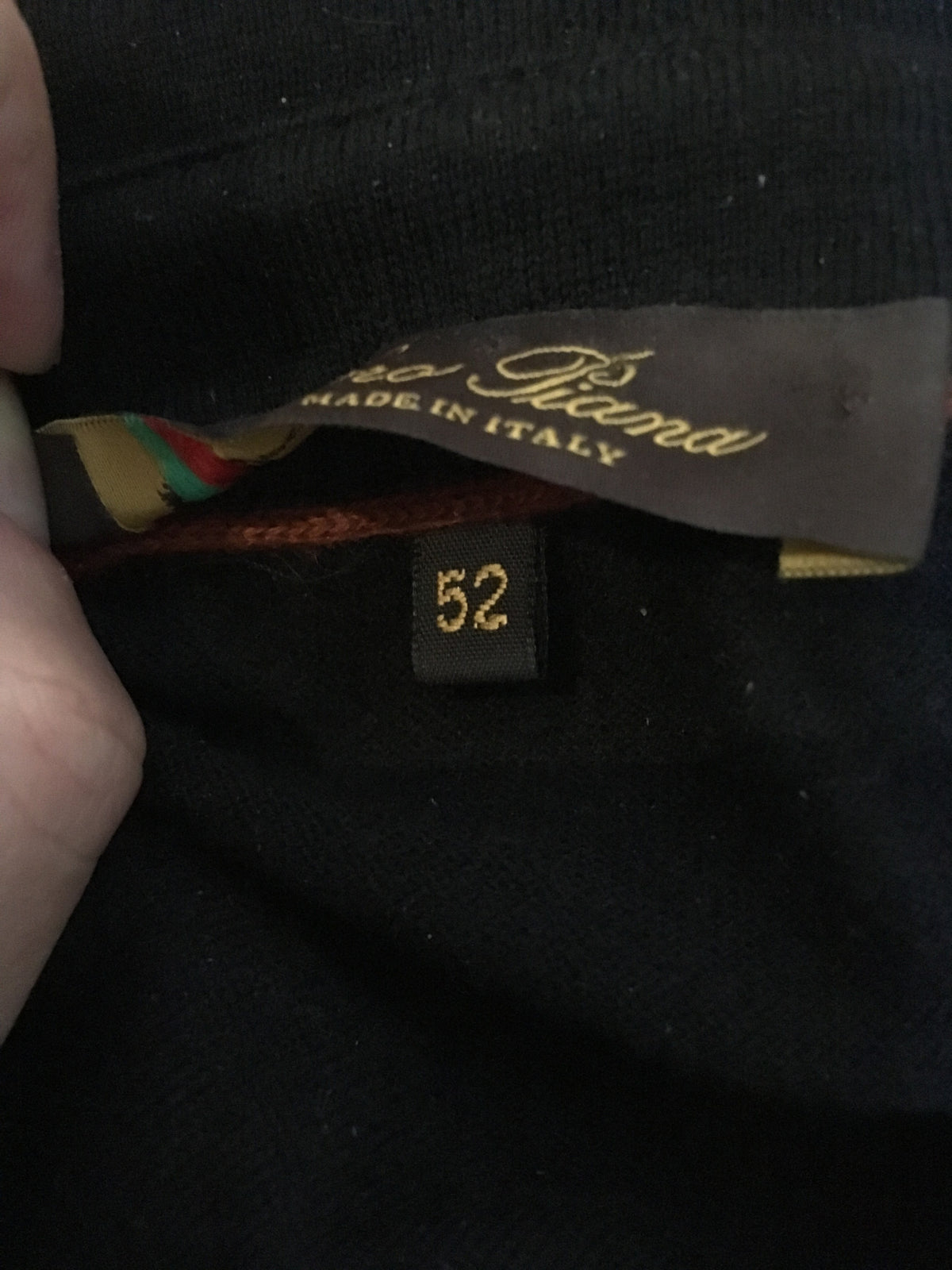 LORO PIANA LONG SLEEVE CASHMERE SWEATER SIZE I 52 XL MEN