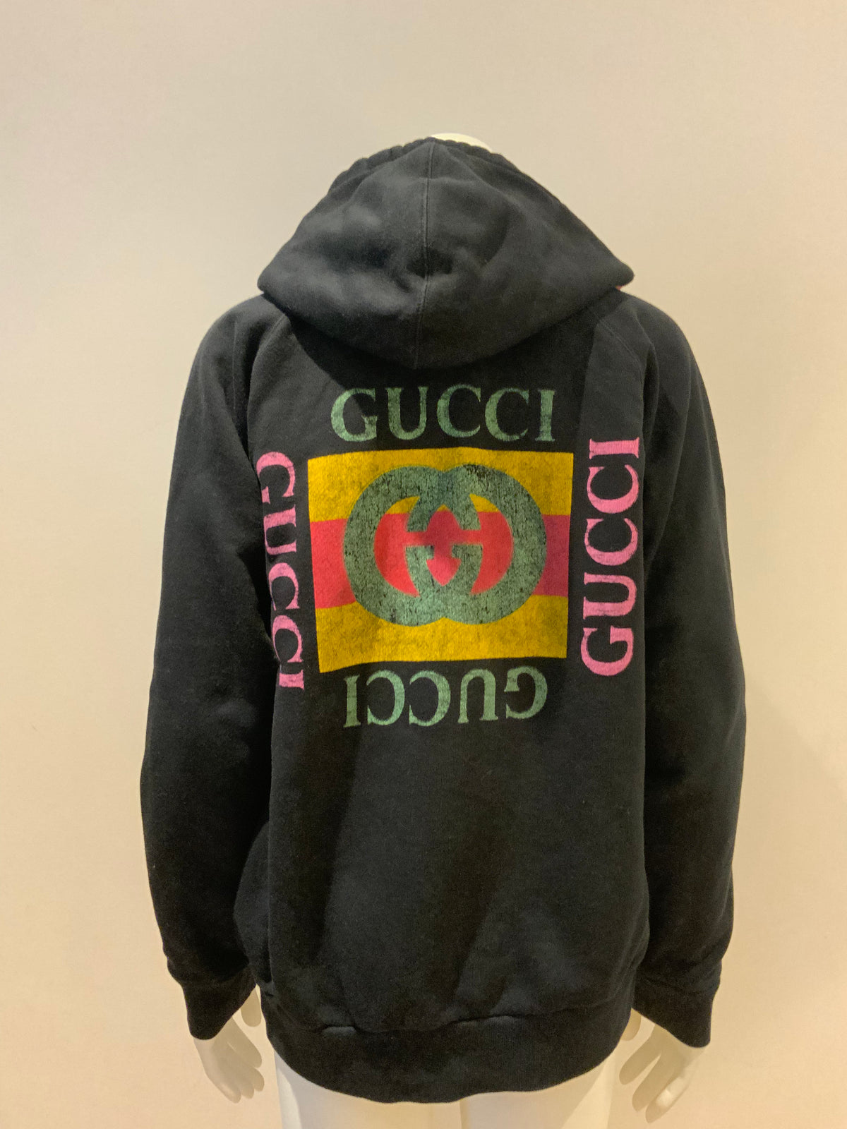 Unisex GUCCI LIMITED EDITIN Tiger Embroidered Patch Zip-up hoodie SIZE S Small ladies