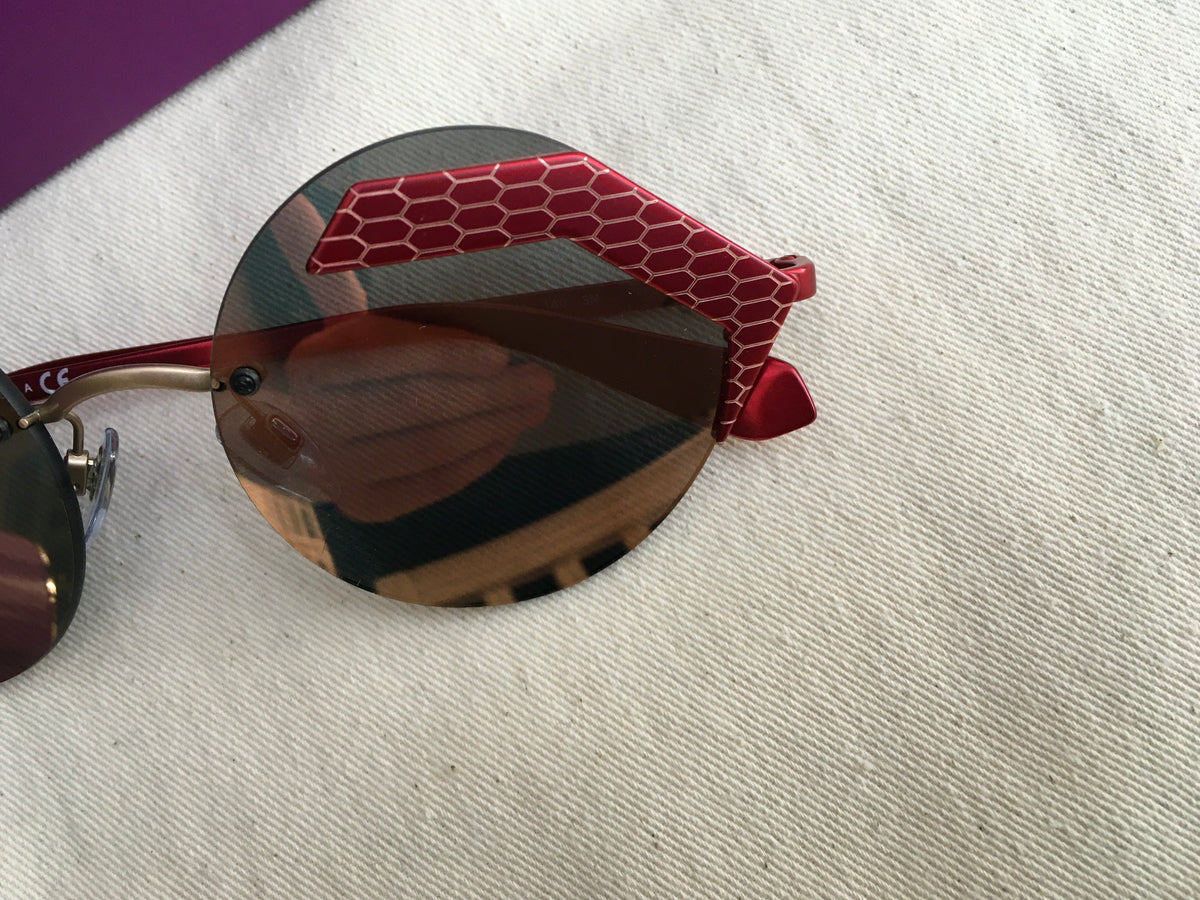 BVLGARI 6089 2029/4Z Serpenteyes Red Metallic Sunglasses ladies