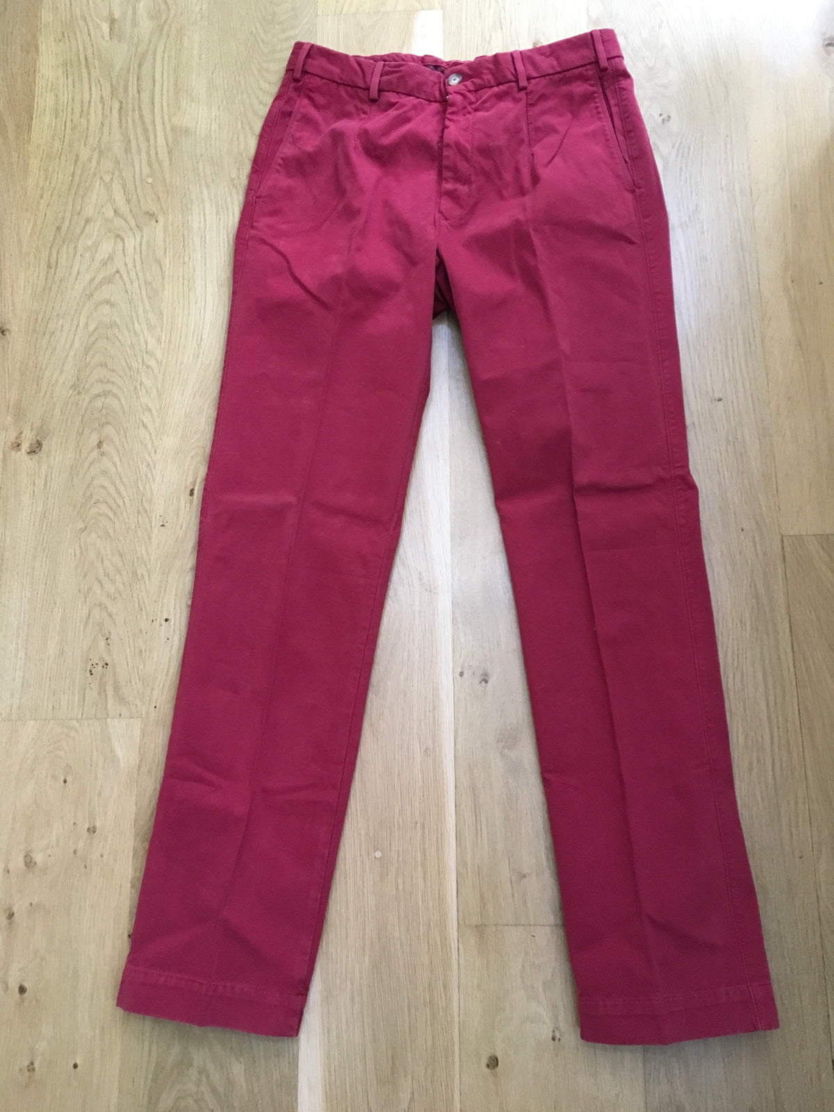 BURBERRY London Men’s Red Corduroy Trousers Pants Size 50 MEN