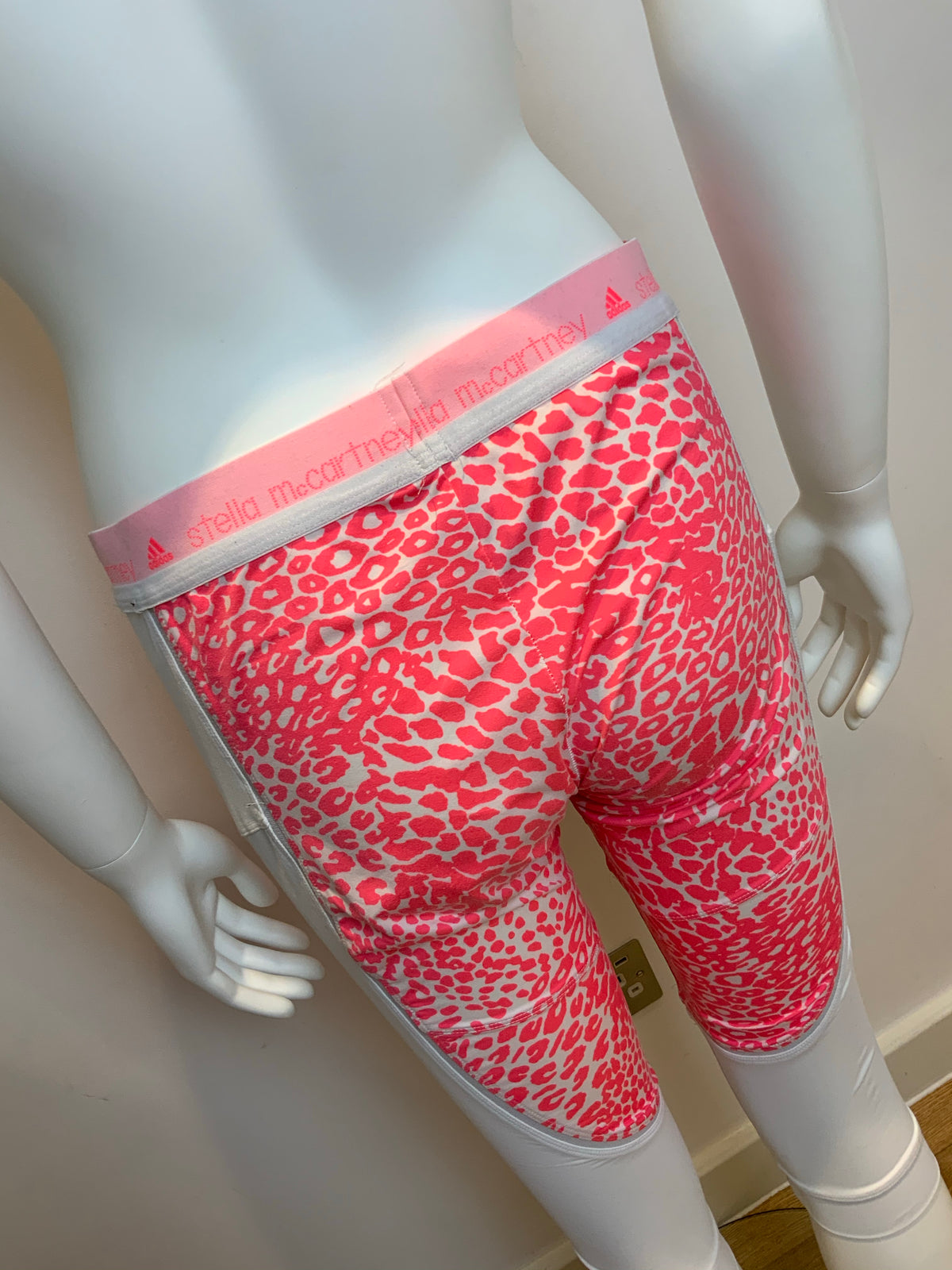 STELLA MCCARTNEY For ADIDAS animal print fun stretch cropped legging M medium ladies