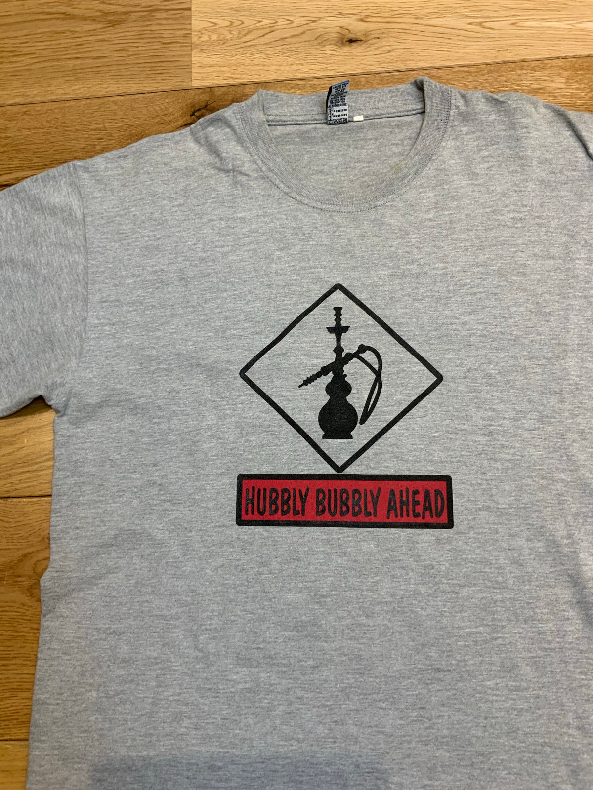 Hubbly Bubbly Grey Printed T shirt Shirt Size M medium men