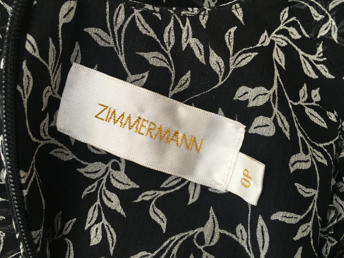 ZIMMERMANN Floral-print silk-georgette blouse top Ladies