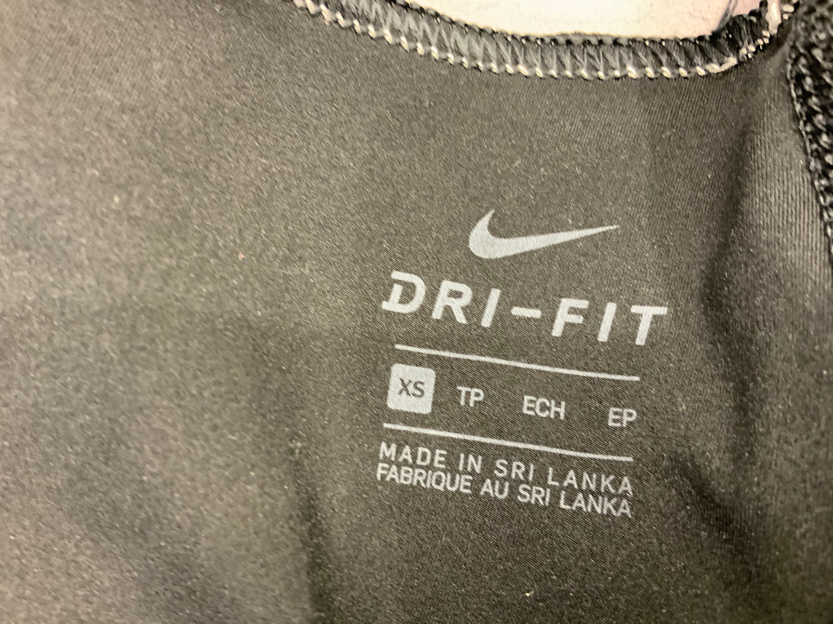 Nike Sportswear Women's 7/8 Tights Black / Metallic Silver Size XS ladies