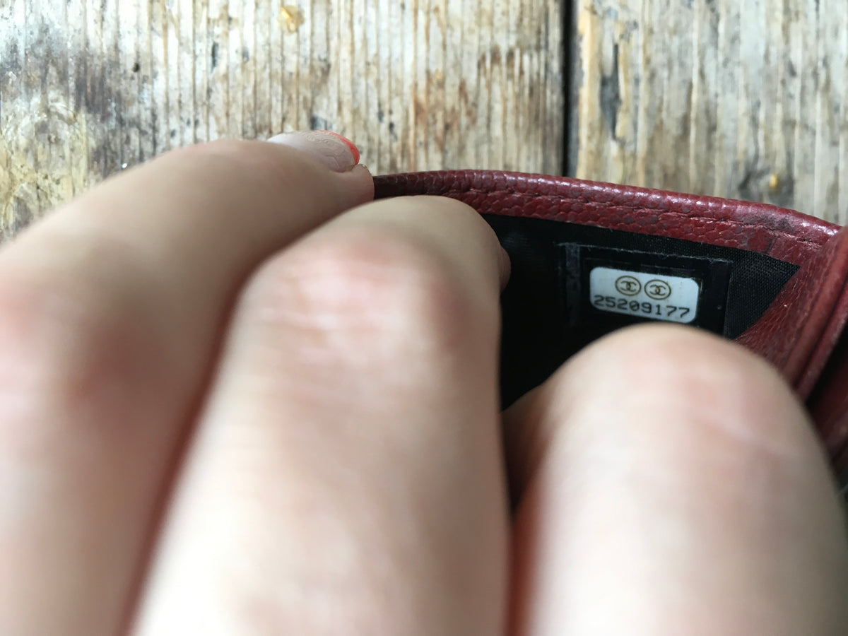Chanel Card Holder Quilted Diamond Burgundy 2019 ladies