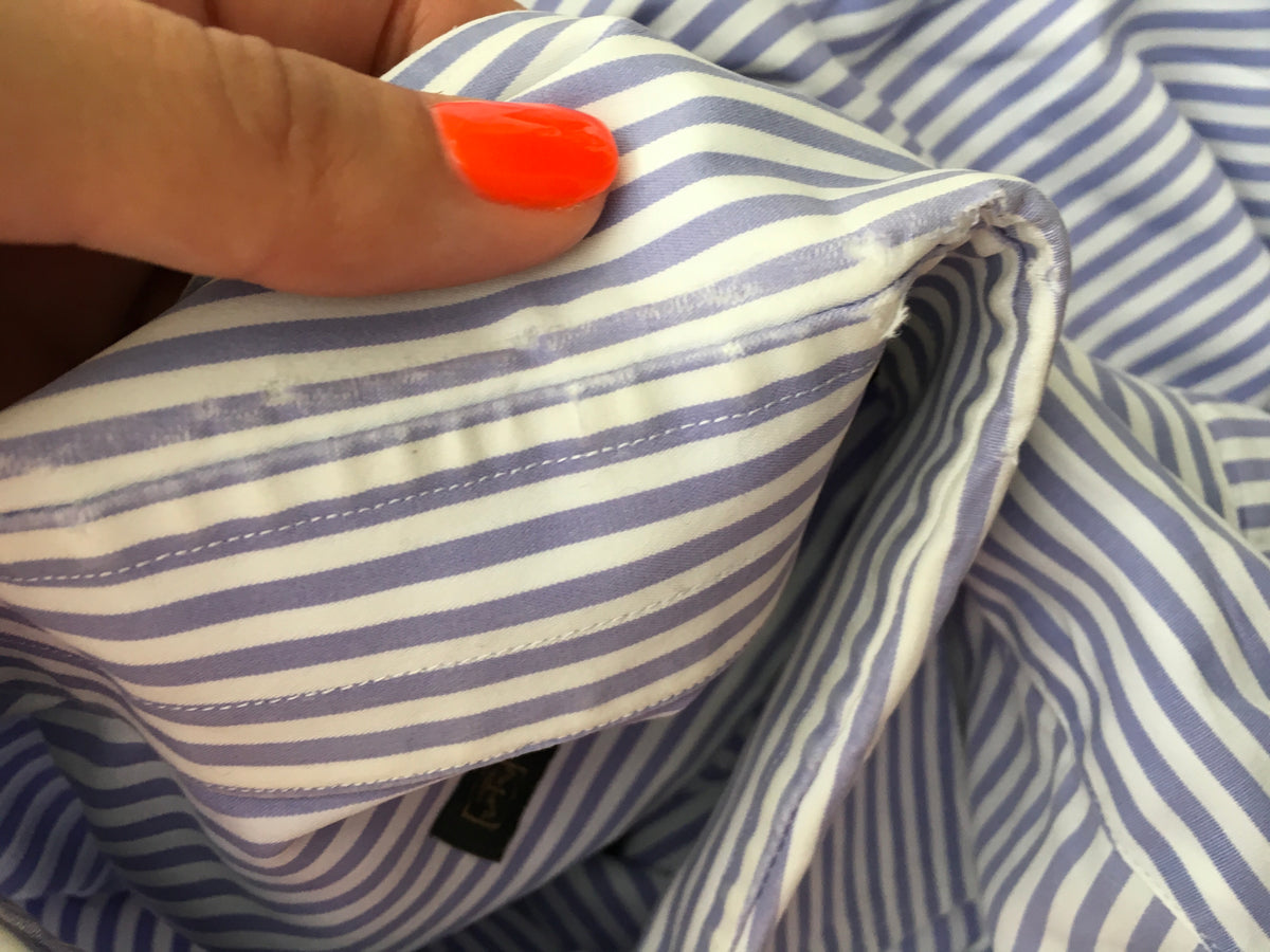 Corneliani LONG SLEEVE BUTTON-UP STRIPED SHIRT SIZE 15.5” 39 CM Men