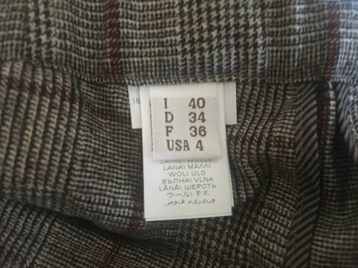 Brunello Cucinelli Prince of Wales checked wool pants I 40 UK 8 US 4 Ladies