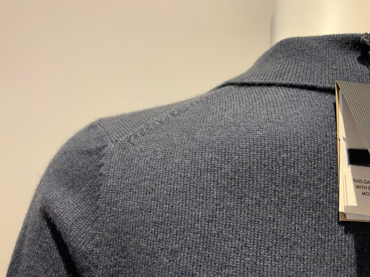 MASSIMO DUTTI Pure Mongolian Cashmere POLO KNITTED SWEATER JUMPER XS EXTRA SMALL ladies