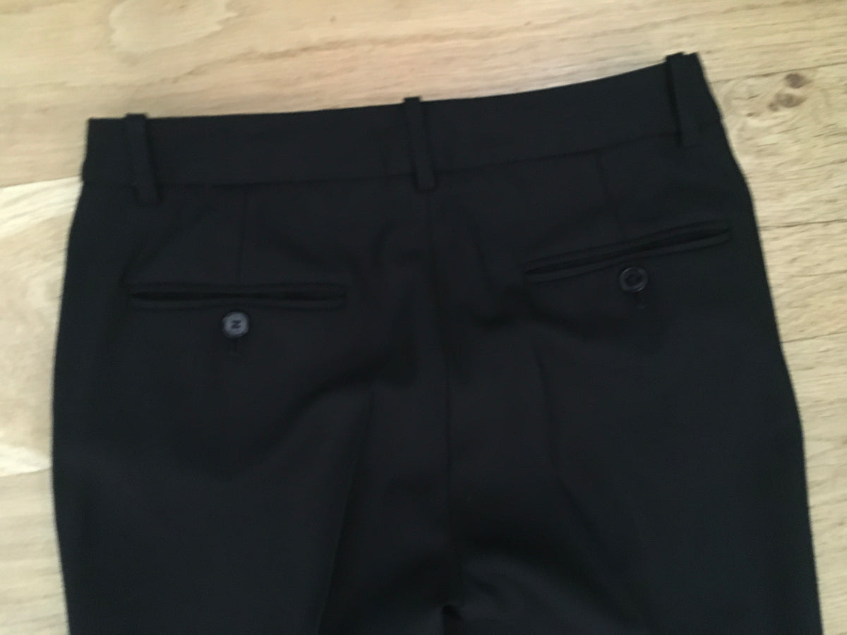 MICHAEL KORS Virgin Wool Black Cigarettes Pants Trousers Size 0 ladies