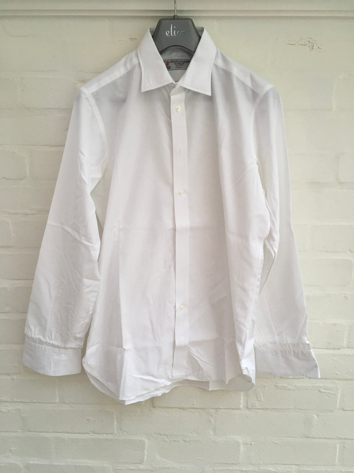 Turnbull & Asser White Classic Cotton Button Down Shirt Men