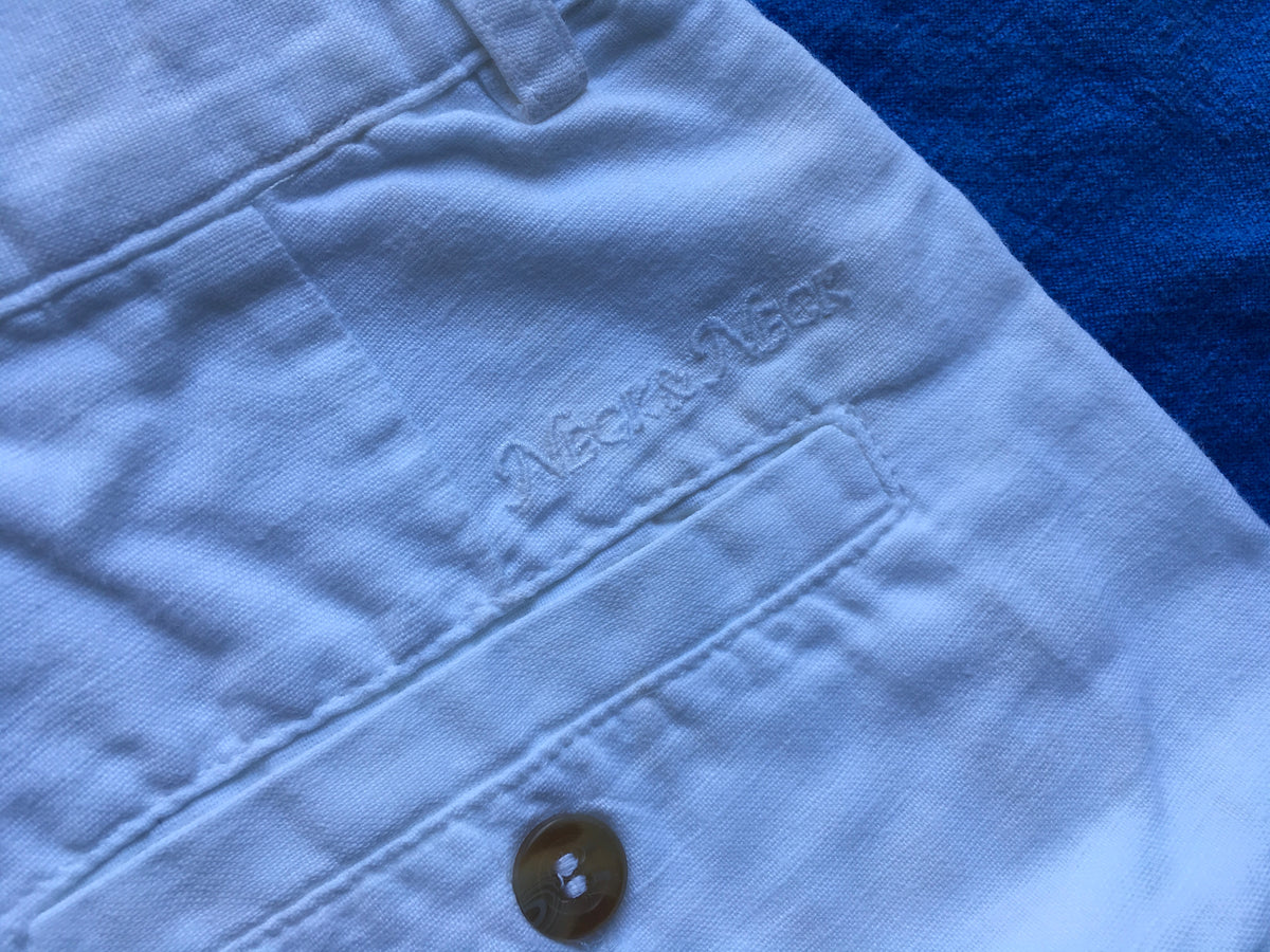 NECK & NECK KIDS Boys Children White Linen Bermuda Shorts 8-9 years 4 years Children