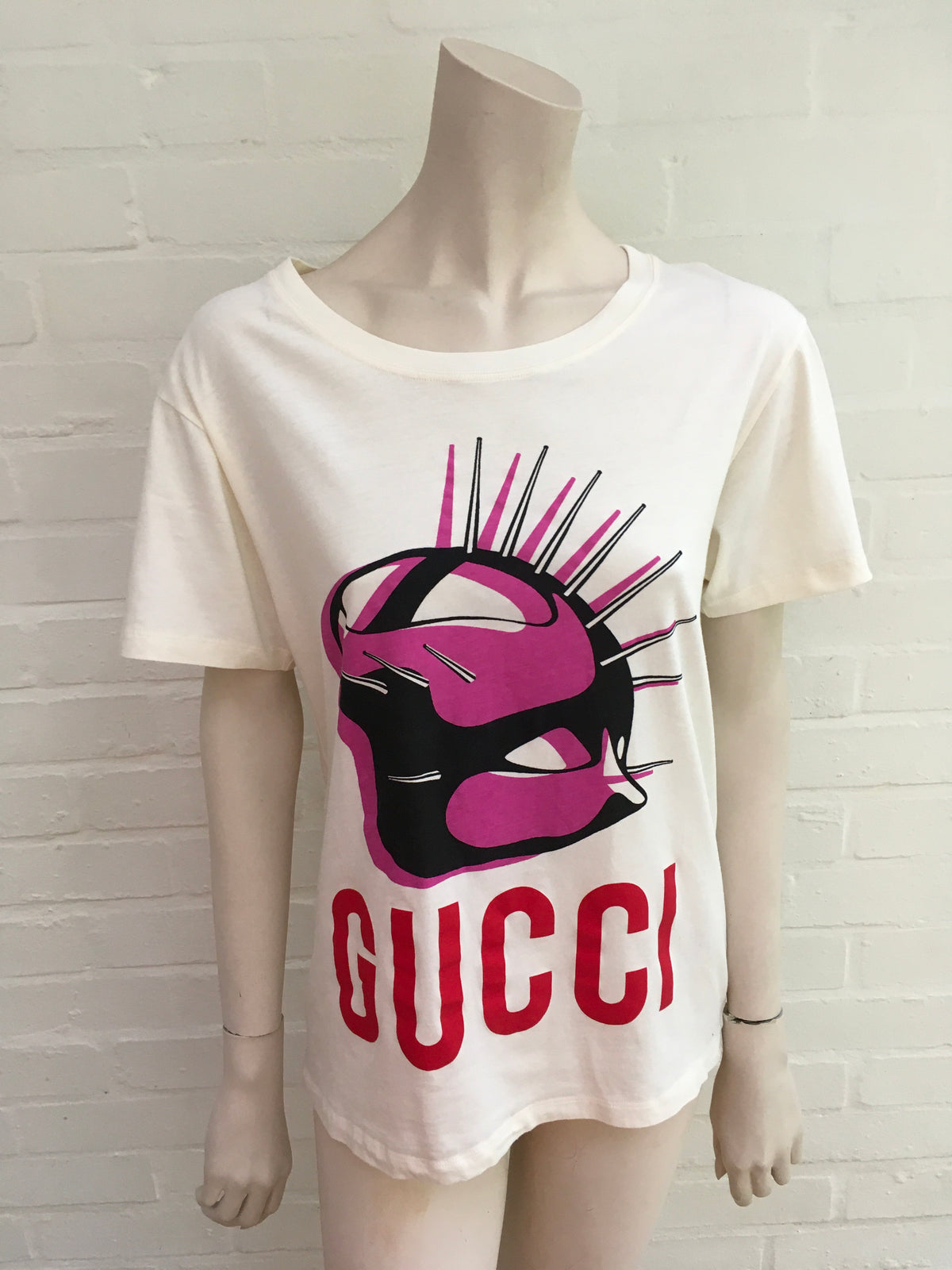 Gucci Manifesto 2020 Mask oversized T-Shirt Size XXS ladies