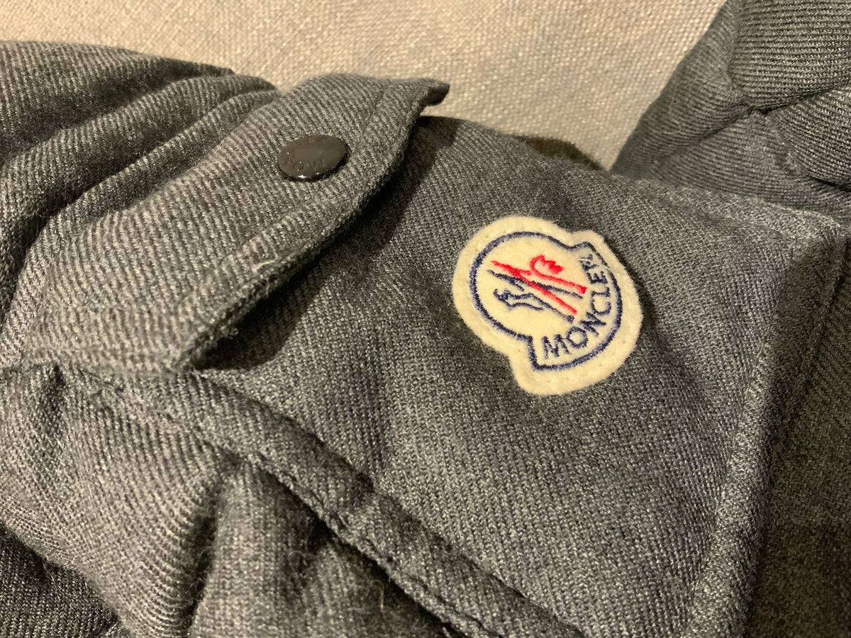 MONCLER Bady Wool Down Puffer Jacket Grey Size 1 S small ladies