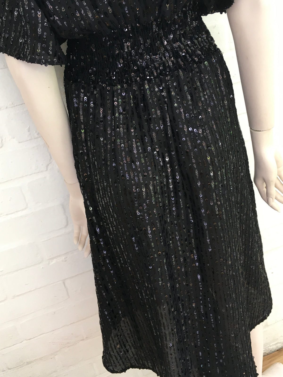 MAJE Sequin-embellished midi dress Size 3 L large ladies