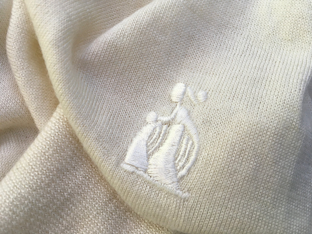 LANVIN Thin Knit Cashmere V neck Top Size XS ladies