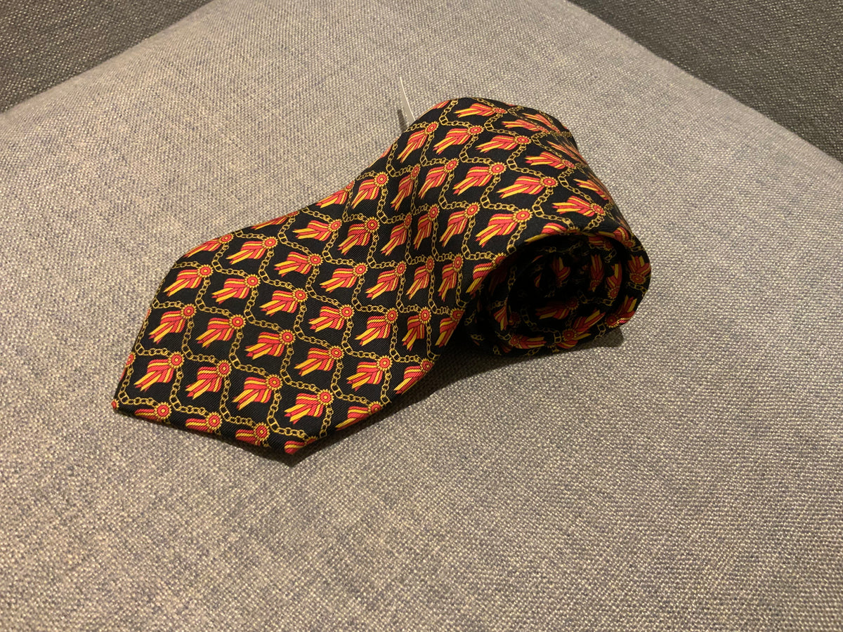 Hermès HERMES Paris Silk Necktie Tie 716FA Ribbon Winner 58" TIE men