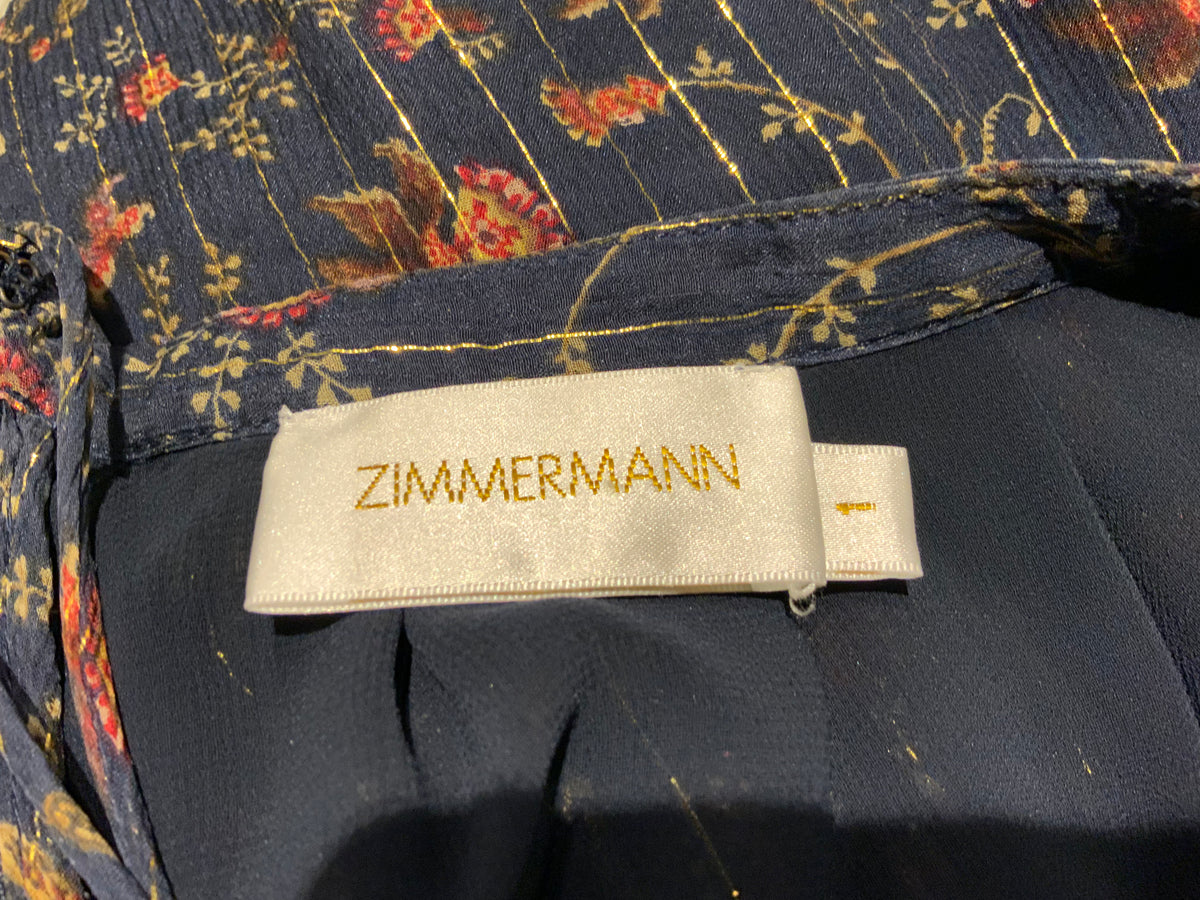 ZIMMERMANN Celebrities Favourite Havoc Suspend Silk Dress Size 1 S small ladies