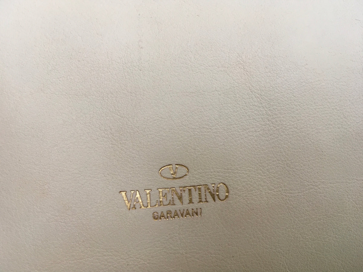 Valentino Bicolor Chain Double Flap Leather Clutch Bag Evening Bag Amazing Ladies