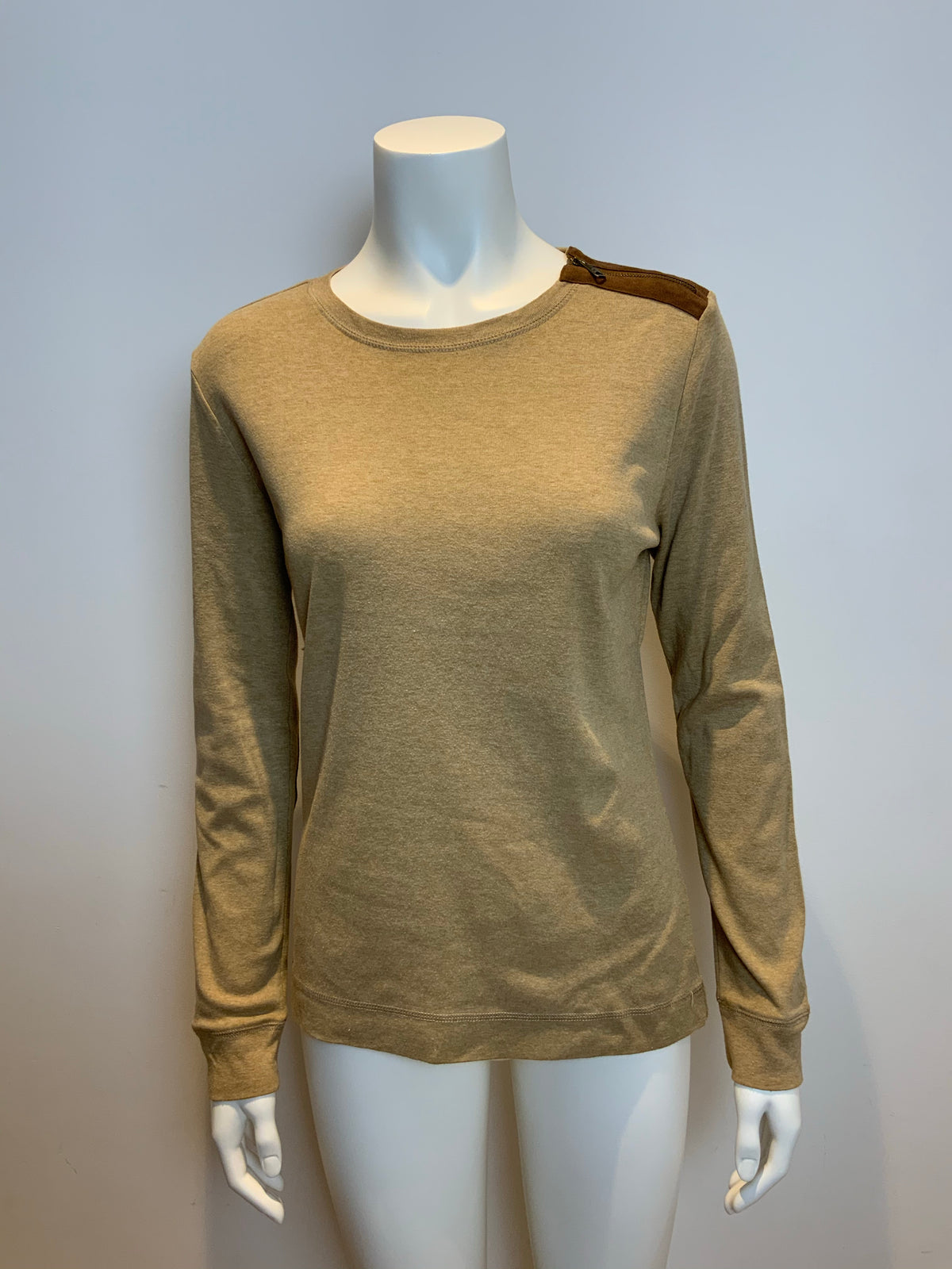 LAUREN JEANS COMPANY Ralph Lauren BROWN TOP SIZE L OR XL ladies